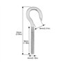 Yasorn Lot de 10 boulons à vis en acier inoxydable M4 pour suspension