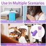 VireEyU Set de 4 Pièces Applicateur d'Huile pour Cheveux avec Brosse de Massage - Bouteille Applicatrice et Brosse de Massage du