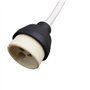 JaneYi (6 Pièces) GU10 Support de Lampe Base en céramique Et Bornier/Pont Avec Câble et Manchon Isolant - Douille D'ampoule Conn