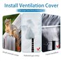 SNAGAROG Grille de Ventilation INOX 10cm, Grille de Ventilation Ronde, Grille d'Aération Ronde en Acier Inoxydable, Grille Venti