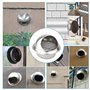 SNAGAROG Grille de Ventilation INOX 10cm, Grille de Ventilation Ronde, Grille d'Aération Ronde en Acier Inoxydable, Grille Venti