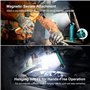 KLARUS Lampe de travail LED 550 lumens rechargeable, rotation à 180 ° + pliable à 180 °, 7 modes Lampe de poche LED pour réparat