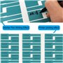 Cable Etiquette,Marquage Cable 720 Pièces Étiquettes Autocollant Étanche Résistant Auto-adhésif Autocollant pour Marquer Identif
