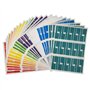 Cable Etiquette,Marquage Cable 720 Pièces Étiquettes Autocollant Étanche Résistant Auto-adhésif Autocollant pour Marquer Identif