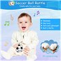 Football Noirs et blancs Jouet de Peluche Hochets Haltère Cadeau pour Bebe Garçon Fil
