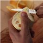 KOTAI | Couteau d’Office | Couteau à Fruits | Lame de 9 cm | Martelé et Aiguisé à la Main | Manche en Pakkawood | Acier Inoxydab