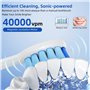Brosse a Dent Electrique Adulte Enfant avec 6 Têtes de Brosse