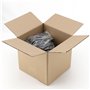 PINGEUI Lot de 20 boîtes carrées en carton ondulé de 15 x 15 x 15 cm pour envoi, emballage, expédition
