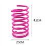 20 Pièces Printemps Jouet de Chat Coloré Interactif Chat Jouets Ressorts en Spirale en Plastique po