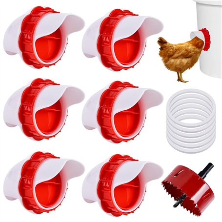 BYZESTY Mangeoire Poules 6 Ports