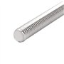 sourcing map Tige Filetée M6x130mm Acier inoxydable 304 goujons entièrement filetée tige 5pcs Ton argent