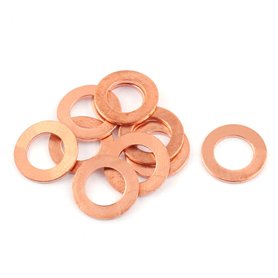 sourcing map 10pcs 8mmx14mmx1mm plat Bague cuivre Rondelle joint étanchéité attache sourcing map 10pcs 8mmx14mmx1mm plat Bague cuivre Rondelle joint étanchéité attache