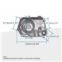 GOOFIT Couvercle de Moteur côté Droit Remplacement pour 50 CC 70 CC 90 CC 110 CC 125 CC Dirt Bike Atvs Go Karts Pitbike Quad 4 W