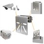 DGMI Support de gouttière en Acier Inoxydable pour Eufy Security SoloCam S340,avec vis Anti-Rouille,Installation sans perçage,Co