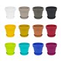 Pot de Fleur avec Soucoupe en Plastique Lofly, Classique, 50 cm diam, Anthracite