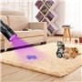 TATTU U1 UV Lampe de Poche 395nm Rechargeable Noir Lumière 5W Ultra-violet LED avec Câble de Charge Micro USB