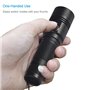 TATTU U1 UV Lampe de Poche 395nm Rechargeable Noir Lumière 5W Ultra-violet LED avec Câble de Charge Micro USB