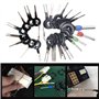QISF Lot de 26 Auto Outil d'extraction de bornes de câblage électrique, connecteur à sertir broches Extracteur kit pour réparati