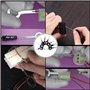 QISF Lot de 26 Auto Outil d'extraction de bornes de câblage électrique, connecteur à sertir broches Extracteur kit pour réparati