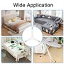 Kzouenzu Tendeur Drap Housse, Set De 5 Pièces, Élastiques Ajustables Sangle Drap Housse, Pince Drap Housse avec Pinces Métalliqu