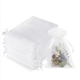 Kzouenzu 100 Pcs Sachet Organza 7 X 9cm