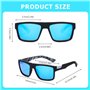 Lunettes Carrés de Soleil Tendance UV Protection
