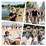 WNTJN 3 Pièces Lunettes de Soleil Polarisées Homme Femme, Lunettes Carrés de Soleil Tendance UV Protection, Objectifs Haute DéFi