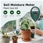 WNTJN Lot de 2 Capteurs D'Humidité du Sol à Longue Sonde, Testeur Humidité Plante, Capteur de Moniteur d'eau, Hygromètre pour Ex