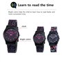 Montre d'enfant Zeiger Montre pour Fille Garcon Mouvement Quartz Analog Montre pour fille Montre pour Garcon Bande Silicone Mult
