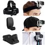 CamKix Ensemble de Fixation pour tête et Sac à Dos Compatible avec GoPro Hero/Osmo Action- 1 Fixation Frontale