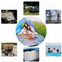 HJYDGJ Tapis de Camping en Film d'Aluminium - Ultra Léger, Pliable, Isolation Thermique - Couverture Isolante pour Tente 200 × 2