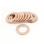 sourcing map 10pcs Joint Cuivre 12mmx20mmx1.5mm Rondelle cuivre Plat Joint Attaches
