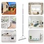 XXFLOWER Balai magique multifonction en silicone pour intérieur, épilation d'animaux domestiques en caoutchouc avec manche de 14