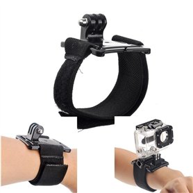 Sangle de poignet pour caméra - Support fixe pour vélo - Pour sports de plein air avec caméras de sport - Accessoires pour GoPro