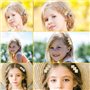 CHAOTEMAI Lot De 4 Barrette Cheveux Femme, Pinces À Cheveux Pour Femmes, Motifs Géométriques, Barrettes À Cheveux Françaises, Ép
