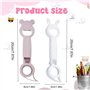 Dryxog 2 pièces Kit Décapsuleur Easy Jar Ouvre-Bocaux Multifonctions 4 en 1 Ouvre-Boîte Manuel Décapsuleur Bouteille Bière Tire-