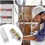 ZYEKIU 5 Pièces Connecteur de FilConducteur en Laiton, Bornier Fil à Double Vis, Kit 1000 V 100 A pour Câblage Connecteur Electr