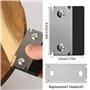 ZYEKIU Ensemble 3 Pièces Rabot Bois Plaqueuse de Chant Araseur de Chant Oupeur Chant pour Placage Avec 2 Lame Rechange Portable 