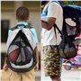 ZYEKIU 2 Pièces Sac à Ballons Peut Contenir 1 Balle, Portable Sac Filet avec Mousqueton et Cordon de Serrage, Filet de Rangement