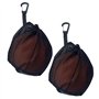 ZYEKIU 2 Pièces Sac à Ballons Peut Contenir 1 Balle, Portable Sac Filet avec Mousqueton et Cordon de Serrage, Filet de Rangement