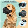 ZYEKIU Muselière pour Chien Empêche de Mâcher/Manger/Mordre - Couvre Muselière Respirante, Muselières pour Chiens Réfléchissante