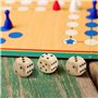 ZYEKIU 12 Pièces Dés en Bois Cubes Jeu 6 Faces Grand Cube, 25 mm et 30 mm Gros Dés en Bois Naturel, Robustes et Légers, pour Le 