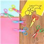 ZYEKIU 8 Pièces Ciseaux Enfant, Ciseaux Bout Rond Ergonomique, Scissors Enfant Différentes Formes, Fourniture Scolaire pour Déco