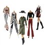 Lance Home® 5 Ensemble Vêtements d'automne Robes + Pantalon Chaussures Sac De Mode Chapeau Manches Longues Manteau pour 11