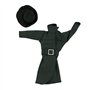 Lance Home® 5 Ensemble Vêtements d'automne Robes + Pantalon Chaussures Sac De Mode Chapeau Manches Longues Manteau pour 11,5" Po