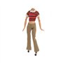 Lance Home® 5 Ensemble Vêtements d'automne Robes + Pantalon Chaussures Sac De Mode Chapeau Manches Longues Manteau pour 11,5" Po