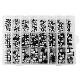 400 pièces condensateurs électrolytiques en aluminium 24 valeurs condensateurs radiaux SMD 1uF-1000uF