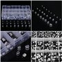 400 pièces condensateurs électrolytiques en aluminium 24 valeurs condensateurs radiaux SMD 1uF-1000uF