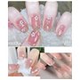 2 Boîtes 3D Fleur Nail Art, Résine Pétale Acrylique Nail Art Ornement Or et Argent Perles Mixte DIY Bijoux Nail Design Accessoir