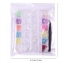 2 Boîtes 3D Fleur Nail Art, Résine Pétale Acrylique Nail Art Ornement Or et Argent Perles Mixte DIY Bijoux Nail Design Accessoir